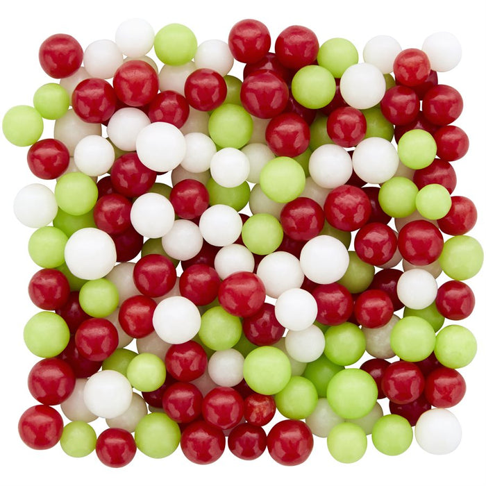 6mm Red, White, Green Candy Decorations - NY Cake | Cake Decorating & Baking Supplies