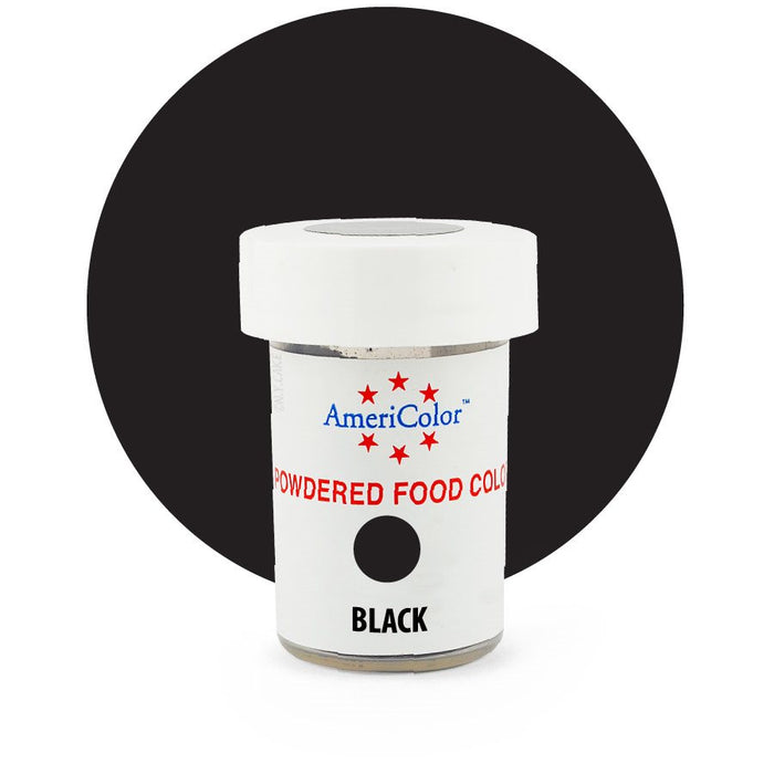 Black Powdered Food Color 3 grams By Americolor - NY Cake | Cake Decorating & Baking Supplies