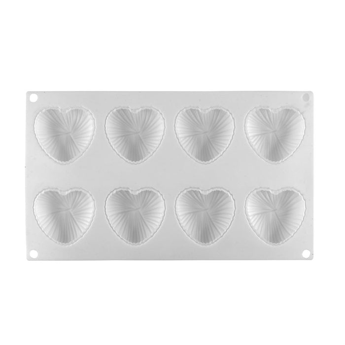 Wrapped Heart Silicone Baking & Freezing Mold - 8 Cavity - NY Cake | Cake Decorating & Baking Supplies