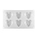 2 3/4" Heart w/ Bow Silicone Baking & Freezing Mold - 6 Cavity - NY Cake | Cake Decorating & Baking Supplies