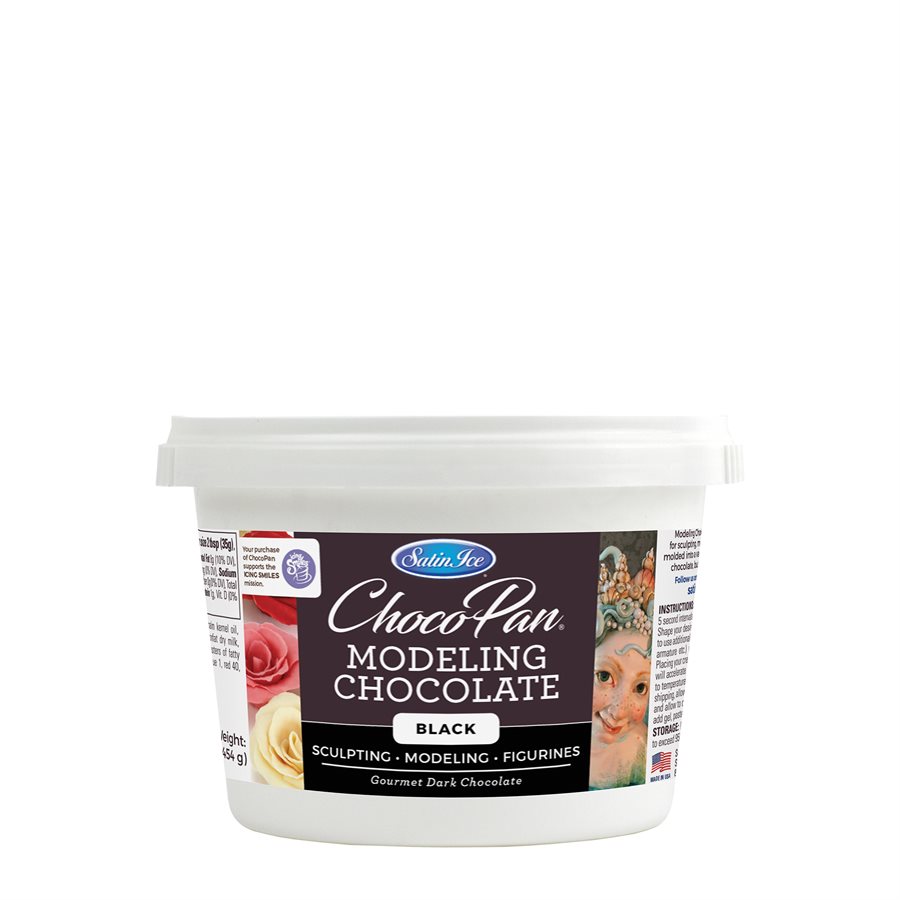 Satin Ice ChocoPan fondant de chocolate negro, 1 libra