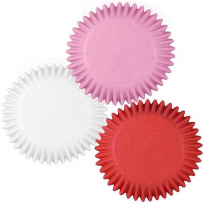 Red and Pink Hearts Valentine's Day Mini Cupcake Liners, 100-Count - Wilton