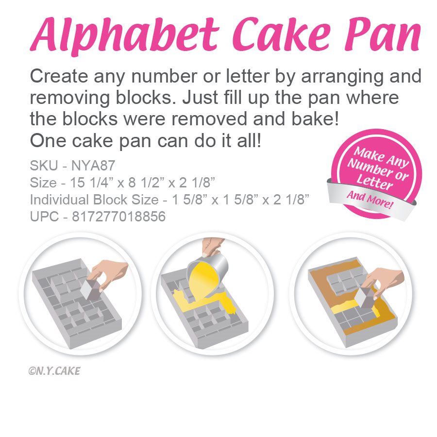 Numbers and Letters Cake Pan - Shop