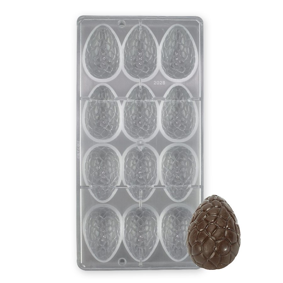 NY Cake Silicone Baking Mold-Fancy Egg Shape 6 Cavity, Size: 2