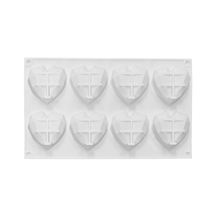 NY Cake Silicone Baking Mold-Fancy Egg Shape 6 Cavity, Size: 2