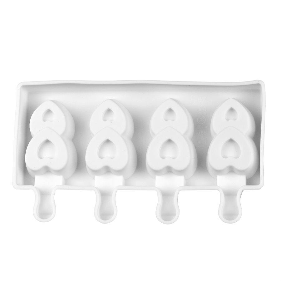 Double Hearts Silicone Cakesicle Mold