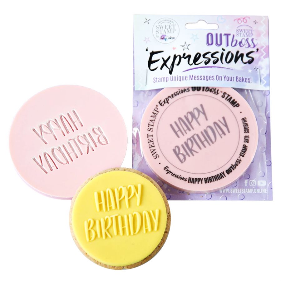 OUTboss Expressions - Elegant Happy Birthday - Regular Size