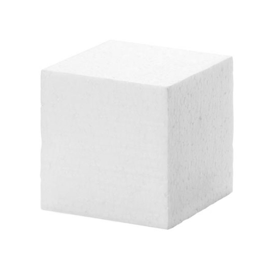 White Durafoam Styrafoam Cone 5.9 Inches Tall x 2 1 / 2 Inch Base