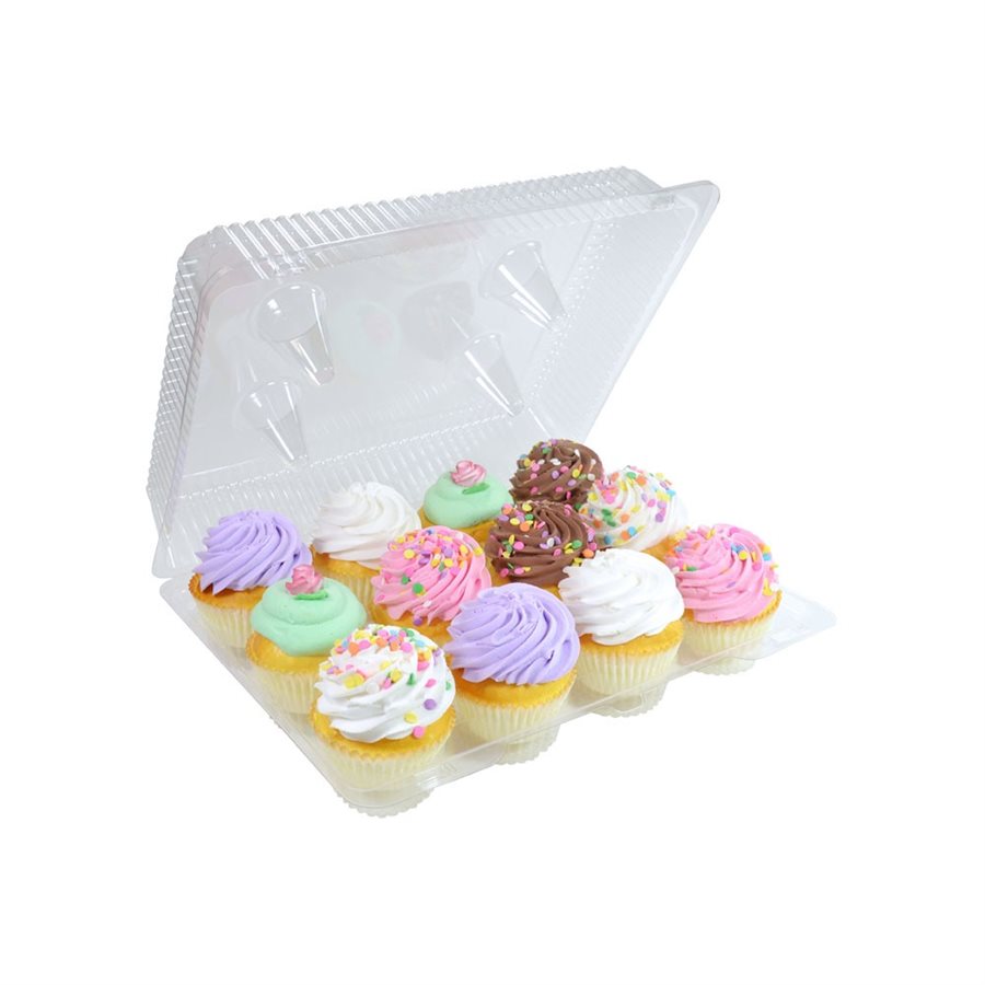 GothaBach 20 Pcs Clear Cupcake Containers with Ribbons, 3.5'' Clear Boxes  for Cupcakes, Wedding Party Cupcake Carriers with Inserts and Ribbon, Clear  Cupcake Display Boxes (White) - Yahoo Shopping