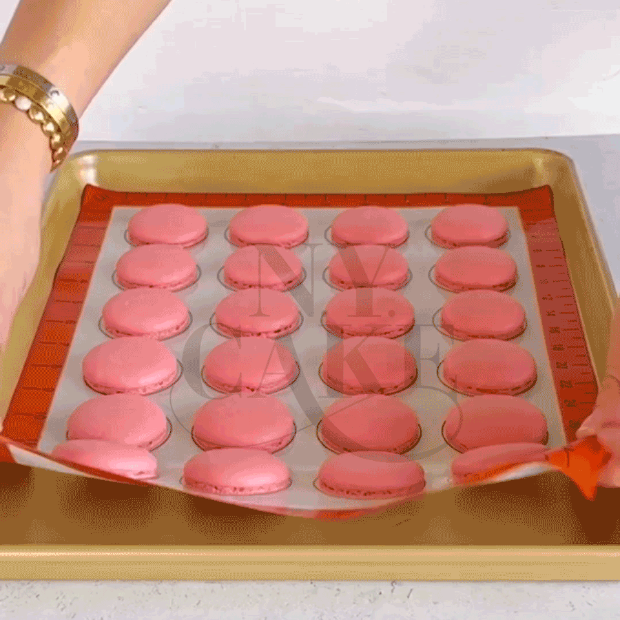 Plaque à macarons en silicone : 36,7 x 23,5 cm