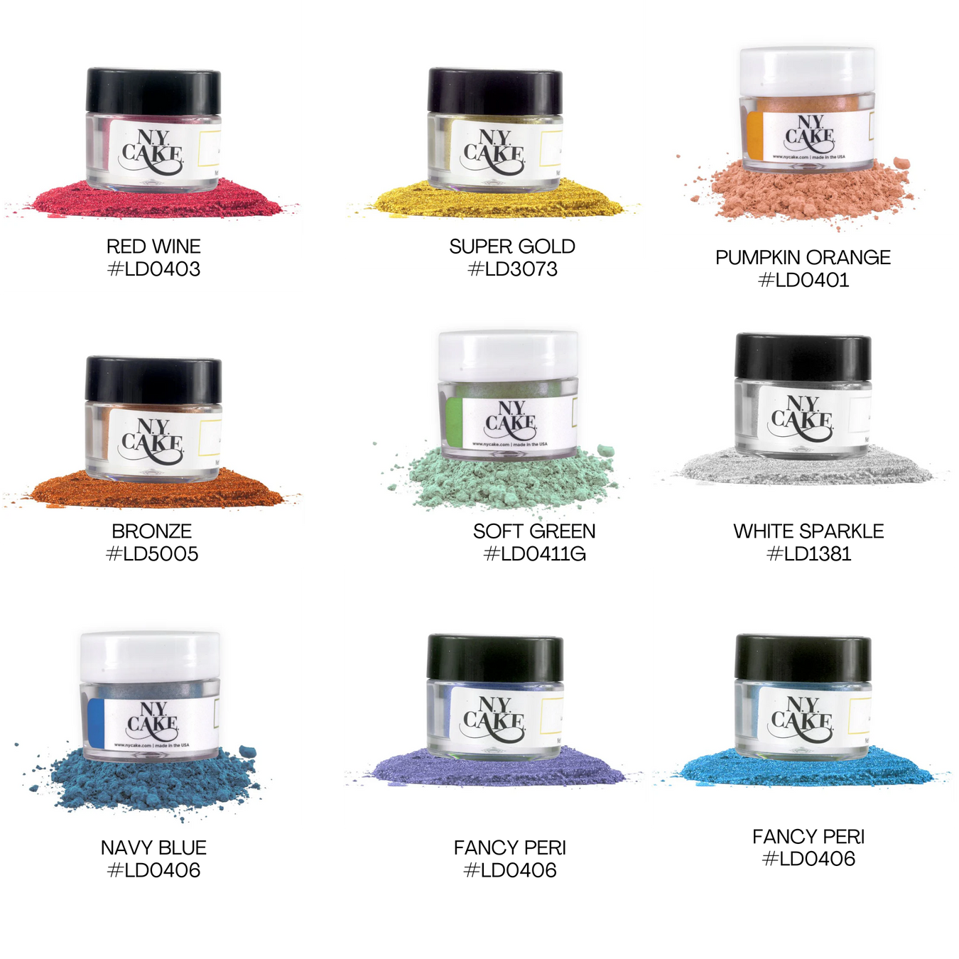 edible cake decorations including sprinkles luster dust food coloring and edible pearls