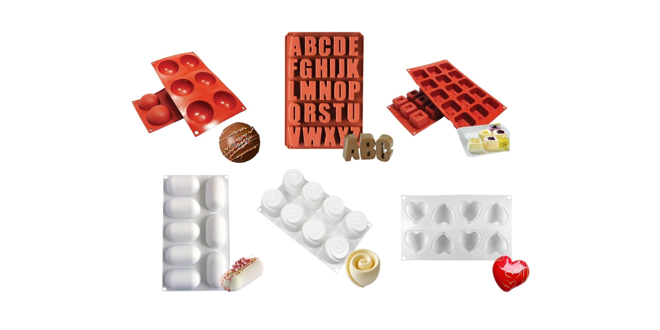 Silicone baking molds for cakes, chocolate, pastries, and desserts by NY Cake