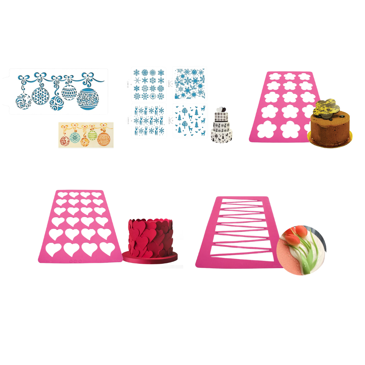 cake stencils and cookie stencils for decorating cakes cookies and desserts