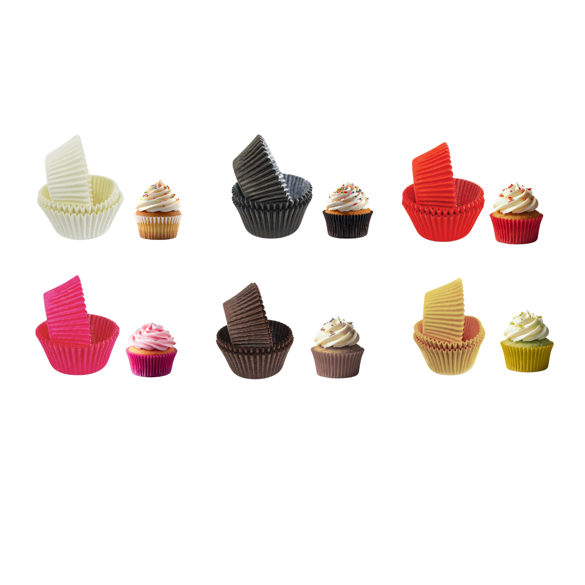 Cupcake liners baking cups and candy cups for cupcakes muffins and desserts