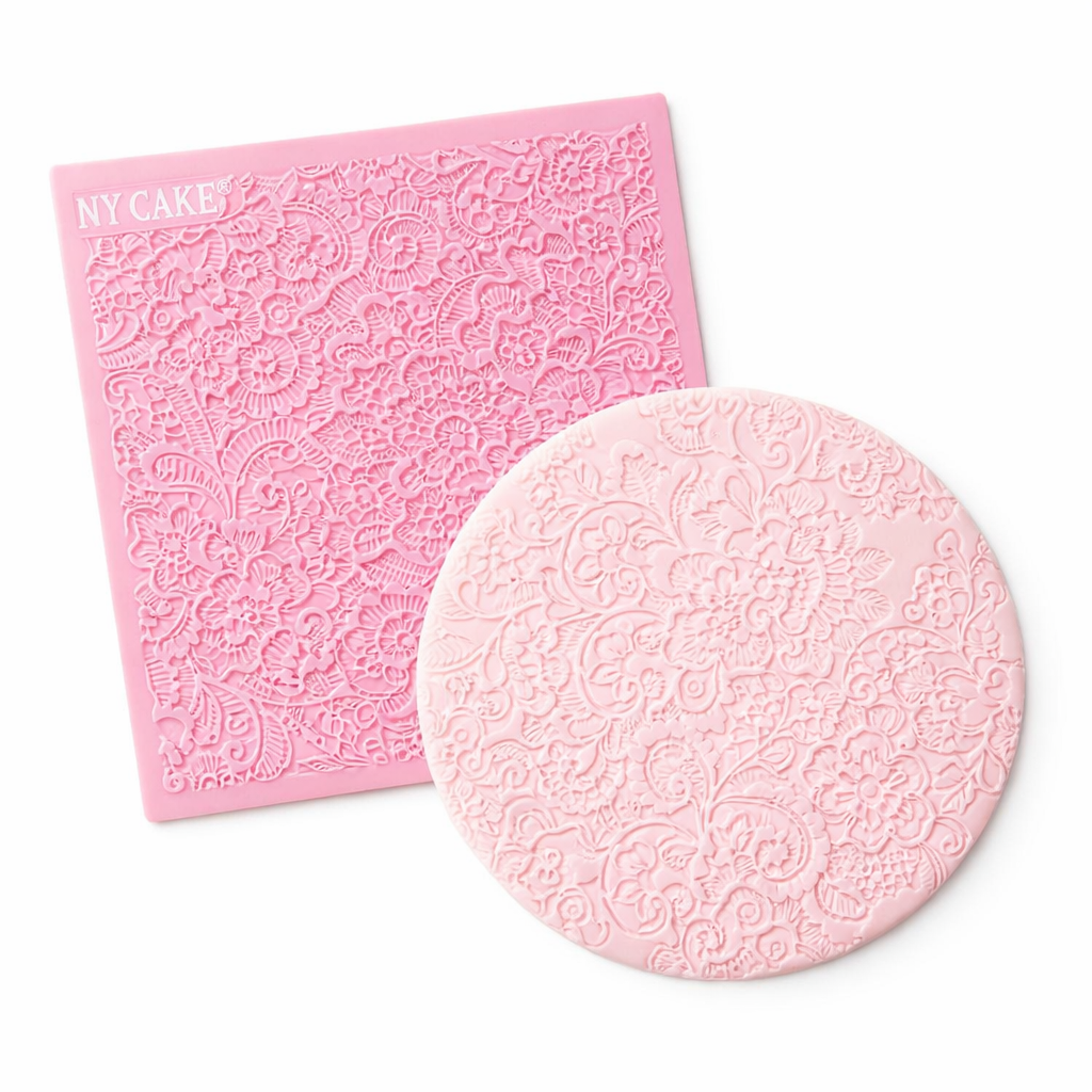 fondant texture mats and cake embossers for cake decorating patterns