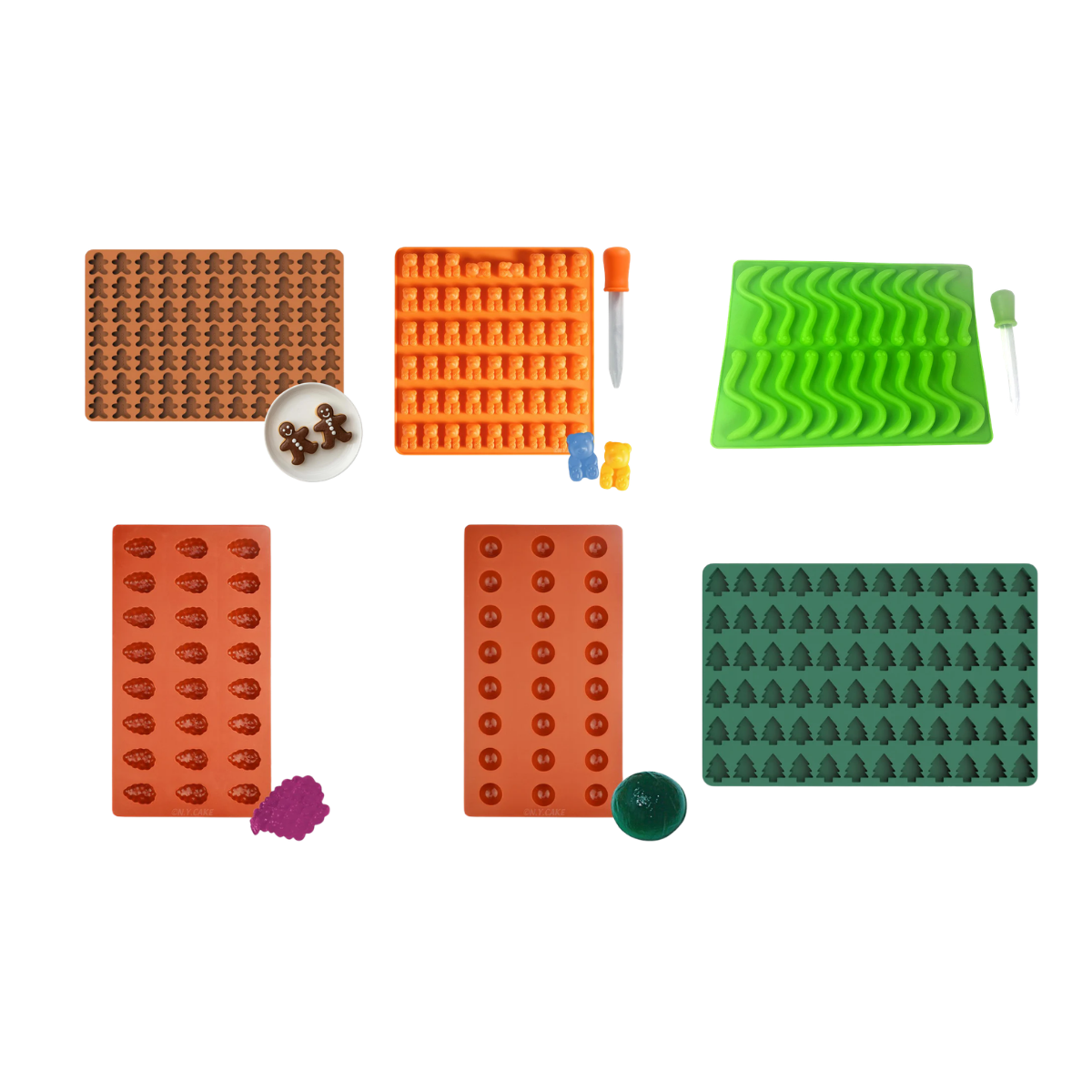NY Cake® jelly and gummy molds silicone candy molds for making gummies chocolates and candy shapes