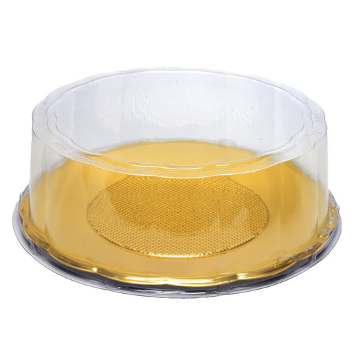 9.45" Round Gold Tray w/ Lid - NY Cake | Cake Decorating & Baking Supplies