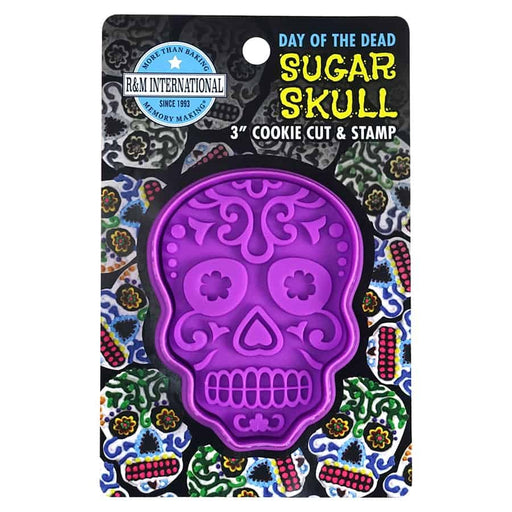 Day Of The Dead Sugar Skull Stamper 3" - NY Cake | Cake Decorating & Baking Supplies