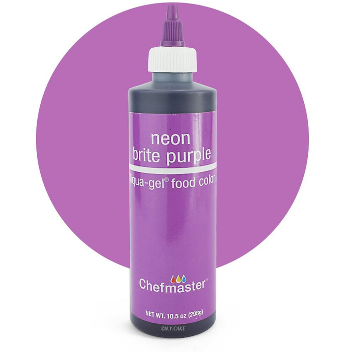 Neon Purple Liqua-Gel Color -10.5 ounce By Chefmaster - NY Cake | Cake Decorating & Baking Supplies