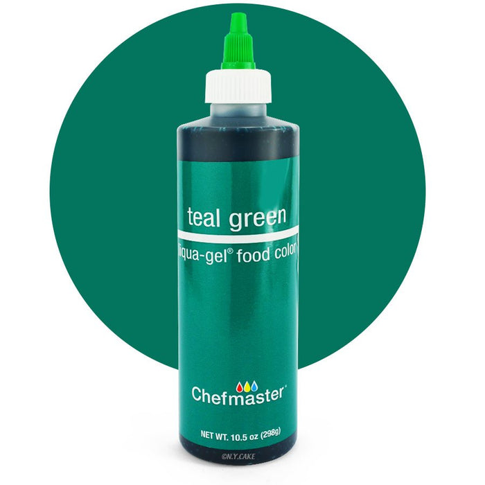 Teal Green Liqua-Gel Color -10.5 ounce By Chefmaster - NY Cake | Cake Decorating & Baking Supplies