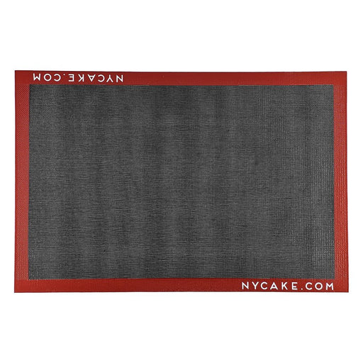 Reusable perforated silicone mesh baking mat full sheet with non-stick heat resistant surface for artisan bread, pastries, macarons, and professional baking.