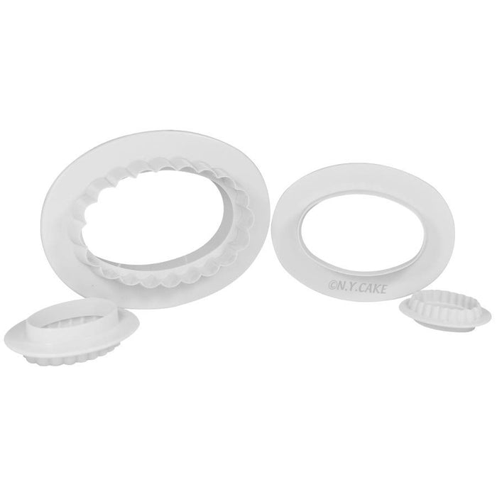 Oval Double Sided Cutter - NY Cake | Cake Decorating & Baking Supplies