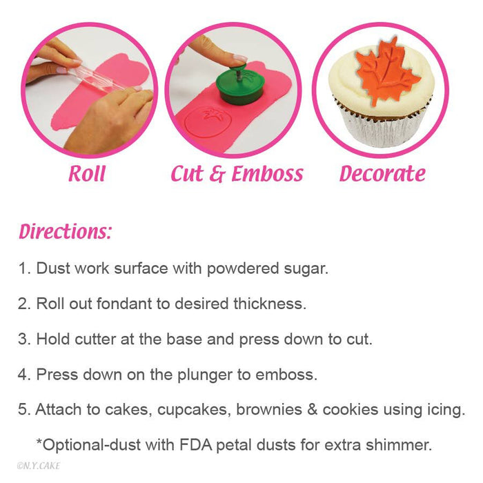 Tea Time Fondant and Pie Cutter - NY Cake | Cake Decorating & Baking Supplies