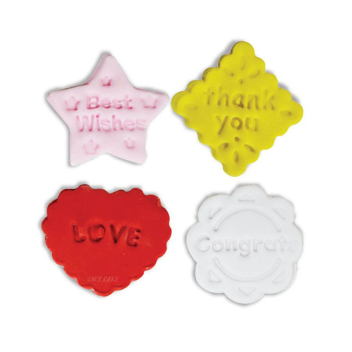 Message Fondant and Pie Cutter - NY Cake | Cake Decorating & Baking Supplies