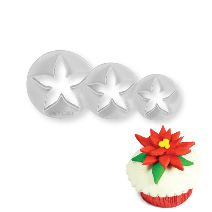 Calyx Poinsettia Cutter Small - NY Cake | Cake Decorating & Baking Supplies