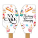 "Baking Is My Therapy" Silicone Spatula w/ Wooden Handle - NY Cake | Cake Decorating & Baking Supplies