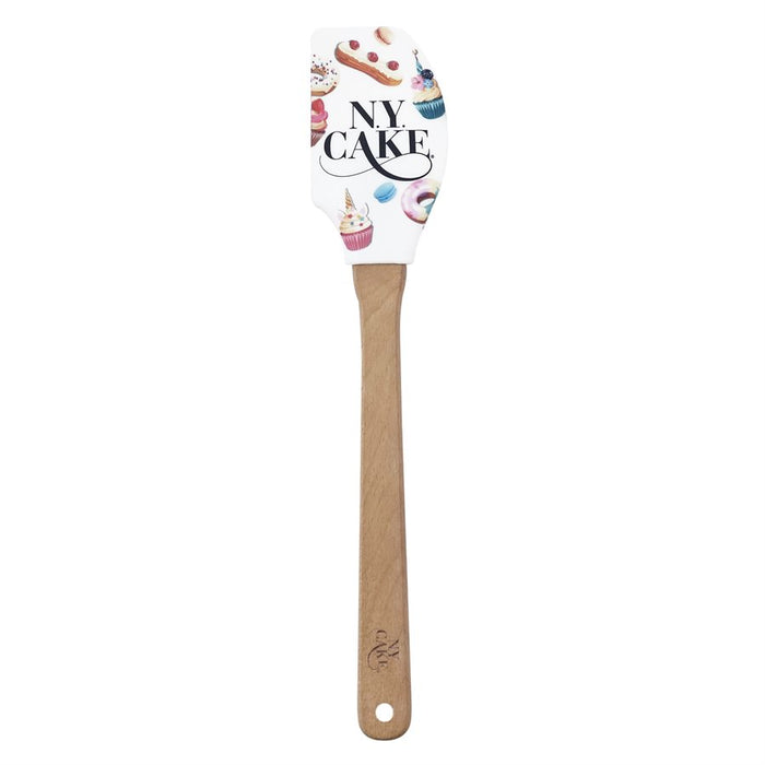 "Baking Is My Therapy" Silicone Spatula w/ Wooden Handle - NY Cake | Cake Decorating & Baking Supplies