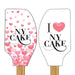 "Hearts" Silicone Spatula w/ Wooden Handle - NY Cake | Cake Decorating & Baking Supplies