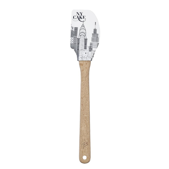 "Skyline" Silicone Spatula w/ Wooden Handle - NY Cake | Cake Decorating & Baking Supplies