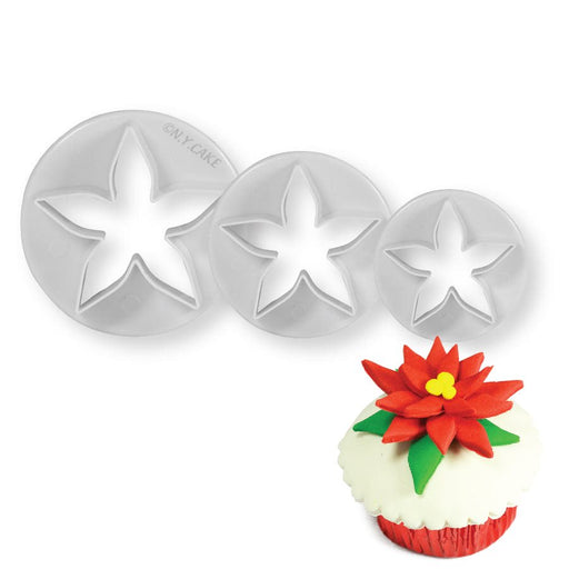 Calyx Poinsettia Cutter Large - NY Cake | Cake Decorating & Baking Supplies