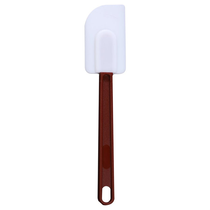 14-inch NY Cake white silicone spatula with long handle for mixing batter, frosting, dough and baking