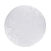 14 inch white round cake drum board 1/2 inch thick embossed finish