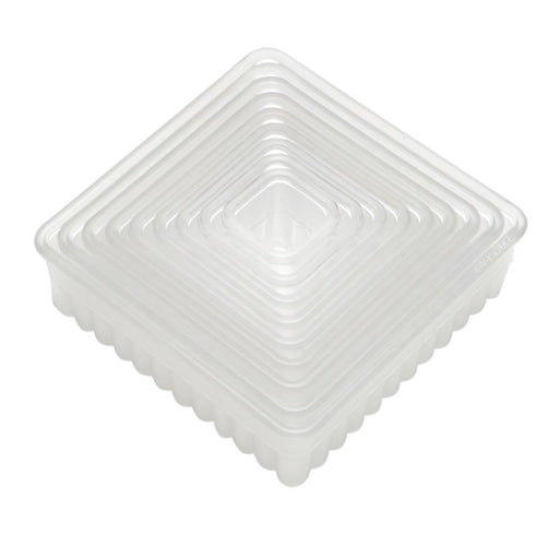 Fluted Square Cookie and Pastry Cutter - NY Cake | Cake Decorating & Baking Supplies