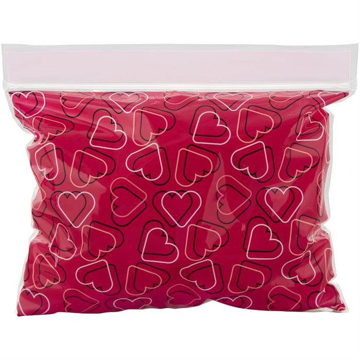 Scattered Hearts Resealable Cellophane Candy Bags 20ct - NY Cake | Cake Decorating & Baking Supplies