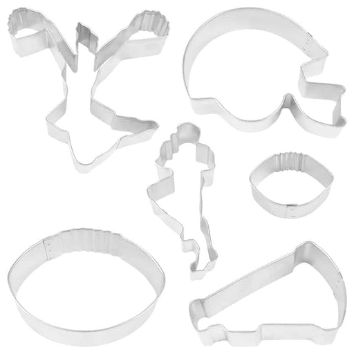 Football Cookie Cutter Set 6pcs - NY Cake | Cake Decorating & Baking Supplies