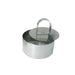 Round stainless steel mousse mold 2 3/8 inch with press insert for layered desserts and pastry presentation