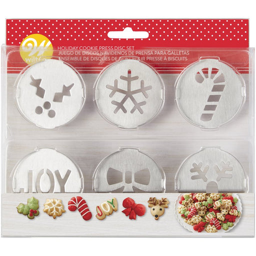 Cookie Press Discs Holiday Themed - NY Cake | Cake Decorating & Baking Supplies