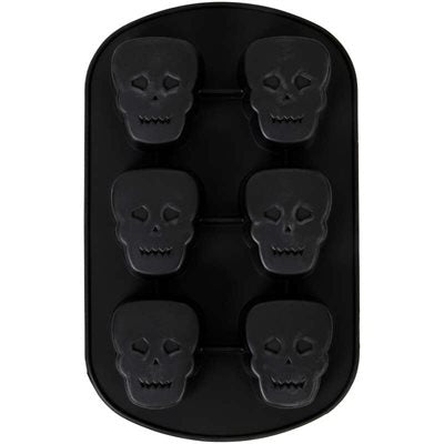 Skull Mini Cake Pan - 6 Cavity - NY Cake | Cake Decorating & Baking Supplies