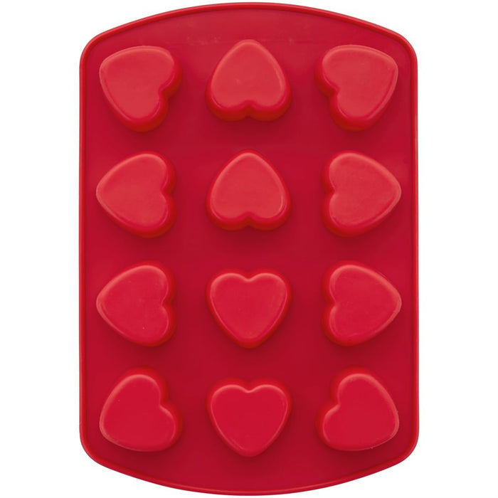 Heart Silicone Pan 12 Cavities - NY Cake | Cake Decorating & Baking Supplies