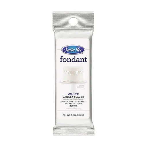 Satin Ice White Fondant 4.4 oz. - NY Cake | Cake Decorating & Baking Supplies