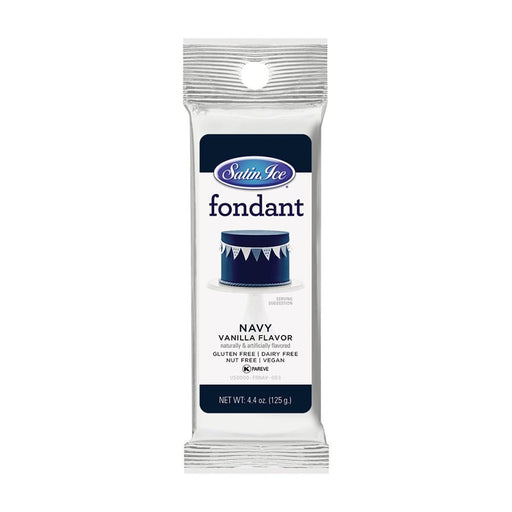 Satin Ice Navy Fondant 4.4 oz. - NY Cake | Cake Decorating & Baking Supplies