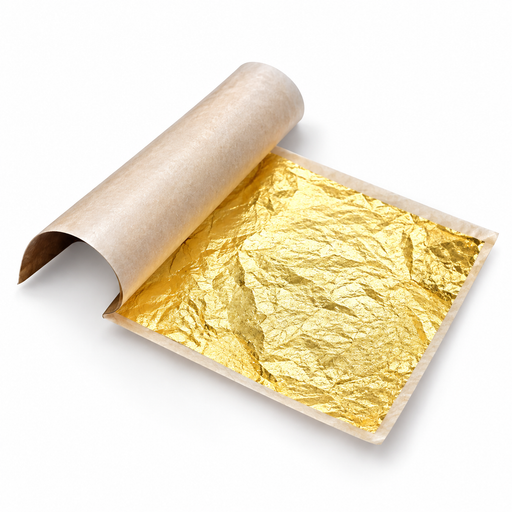 23K edible gold leaf sheets for cakes chocolates and desserts – 25 sheets