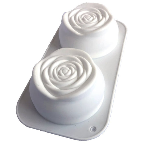 Rose Silicone Baking & Freezing Mold 2 Cavity - NY Cake | Cake Decorating & Baking Supplies