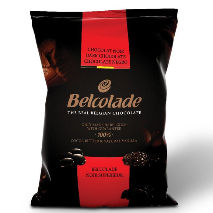 60.5% Dark Chocolate Couverture Wafer Discs by Belcolade 1 lb - NY Cake | Cake Decorating & Baking Supplies