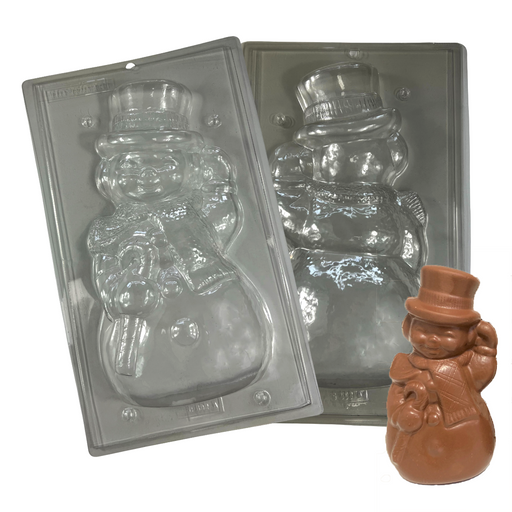 3D snowman chocolate mold 12 inch plastic candy mold
