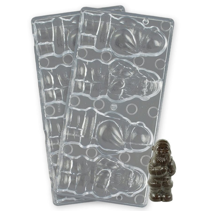 3D Santa chocolate mold polycarbonate